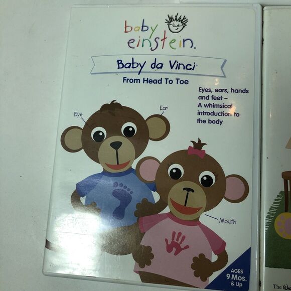 Baby Einstein Lot of 3 DVDs Early Education‎ Learn Noah Wordsworth da Vinci B1 - Picture 3 of 16